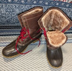 Men's Bean Boots 8" Shearling - Lined Insulated sz 10 like new
